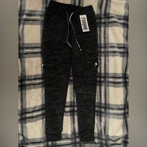 Women’s Black and Gray Jogger Pants Sweatpants